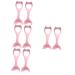 TOVINANNA 8 Pcs Mascara Brush Mascara Eyelash Shield Eyeliner Stencil Eyes Pink Miss Nias