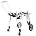 Dog Wheelchair for Back Legs Adjustable Dog Wheelchair Pet/Doggie Wheelchairs with Disabled Hind Legs Walking Mobility Recovery Aid - Easy to Assemble (Size : XXS)
