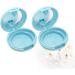 IWOWHERO DIY Makeup Powder Case 1 Set 2pcs powder compact container face powder container loose powder empty box powder puff 6.1x6.1cm Blue - Buy Online on GoSupps.com