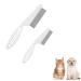 Flea Comb for Dogs 2-piece Set of Dog Fine Toothed Flea Comb Flea Comb for Cats Dogs Lice Combs Fine Tooth Comb Grooming Suitable for Removing Tears Stains from Dogs Fleas Lice