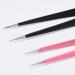 Nail Tweezers Double Sided Nail Art Sticker Silicone Press Rhinestone Picker Nippers Black Brushes - Buy Online on GoSupps.com