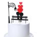 Cartoon Lover Couple Cake Toppers Valentines Day Wedding Party Decorations Cupcake Decors Hearts Engagement Gifts Decor Style2