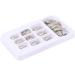 ENERRGECKO Natural False Nails Artificial Tip Manicure Phototherapy Nails Water Ripple Tablets Silver Gradient Color Nail Patch for Nail Art Salons and Home - Buy Online on GoSupps.com
