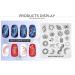 Alexnailart Butterfly Geometry Nail Art Stamping Plate (GE007) - Manicure Print Tool - Buy Online on GoSupps.com