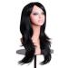 LFMDJF 70cm Wavy Red Wig | Synthetic Hairpieces for Women | Versatile Colors: Black Purple Pink Blue | 28 Inches Silver - Buy Online on GoSupps.com