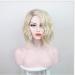 BGHJUE WIG Halloween Long Curly Hair Medium Color Synthetic Hair Wigs for Women Long Straight Front Wig with Natural Hairline Middle Part