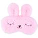 ULIFEMALL Cute Rabbit Sleeping Mask Soft Plush Bunny Blindfold Funny Novelty Sleep Mask Eye Cover Eyeshade for Kids Girls Boys Women Men Night Nap Travel Meditation 8 Rabbit / Pink