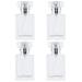 Enenes Glass Refillable Perfume Bottle 4 pcs Portable Square Empty Glass Perfume Atomizer Bottle 30ml/1 oz. Spray Glass Bottle Atomizer Container (30ML Transparent)
