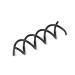 Aeromdale 10pcs Black Spiral Hairpin Clips - Durable Alloy Bun Sticks for DIY Hairstyles - Buy Online on GoSupps.com