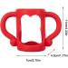 Universal Silicone Baby Bottle Handle - Easy Grip Red Sleeves for Baby Bottles - Buy Online on GoSupps.com