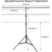 JEBUTU 5X6.5ft Green Screen Backdrop with Stand Kit | Portable T-Shape Support Stand | 5 Spring Clamps & Carrying Bag | for Zoom Video Streaming - Buy Online on GoSupps.com