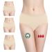 Noblood period underwear 2-3 tampons - washable - cotton - ecologically - menstruation - underwear for the period - period - periodic - girls women - XXS / 3XL Nude -Mohina -Pack 4XL