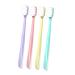 4 pieces of toothbrush set made of soft cotton soft toothbrush toothbrushes made of plastic oral toothbrush for body care teeth brushing toothbrush large head macaron women pp