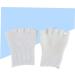 IWOWHERO 1 Pair Big Toe Separators Gel Fingerless Gloves Bunion Splints Pad Bunion Straightener Toe Spacers Toe Spreader Heel Sleeves for Cracked Heels White Sock Thumb - Buy Online on GoSupps.com