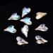 9X14Mm 10Pcs Crooked Strass Heart Magic Ab Pointed Bottom Medium Glass Crystal Pear Nail Stone Beads Diy Nail Accessories - Buy Online on GoSupps.com