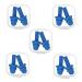 5 pairs of earplugs for swimmers earplugs swimming waterproof reusable silicone earplugs for swimming showering bathing surfing blue