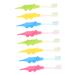 Ultechnovo 8st Small crocodile toothbrush Cartoon-teeth Clean brush crocodile toothbrush cleaning tools for baby teeth Easy to grasp to be grabbing dialect child handbook small animals pt