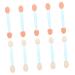 Mikinona 100pcs Double Ended Eyeshadow Brush Eyeshadow Stick Makeup Disposable Applicators Dual-side Smudger 6.5x1.3cm Blue