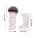 Minkissy 1 Set Bartpinsel Set - Premium Razor Brush & Stand for Men | Barbershop Beard Brush & Hairdressing Accessories | 11.00x3.50cm White - Buy Online on GoSupps.com