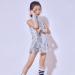 LOLANTA Girls Sequins Dance Dress - Sparkly Hip Hop Jazz Outfit Silver, Size 10-11 Yrs - Buy Online on GoSupps.com