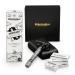 St rtebekker entry -level set - with razor plane including case (black) and 10 blades + 100 extra hearing bean razor blades - Premium shaving set men - for a perfect shave - gift idea men