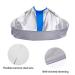 Haircut Capes for Adults & Kids - Foldable Salon Apron Umbrella Cape in Silver & Blue - Buy Online on GoSupps.com