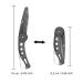 JinZeFa Stainless Steel Folding Beard Comb - Portable Anti Static Comb for Men's Mustache Styling - Buy Online on GoSupps.com