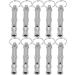 10PCS Dog Training Whistle Professional Adjustable Pitch Stainless Steel Pet Whistle for Recall and Stop Training and Pet Behavior Control - Buy Online on GoSupps.com