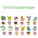 38 PCS Cartoon Birthday Cake Toppers and Cupcake Toppers - Theme Party Decorations Supplies - Buy Online on GoSupps.com