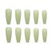 Chtom Ni a 321-long Balleri Green Fake Finger Slices Wearing a Nail Sticker 1 Piece 1 Tablet Sticker 24 Pieces