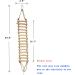Seaokais Wooden Rope Ladder for Birds | 15.7 x 3.9 | 2 Aluminum Carabiners Clips | Bird Cage Accessories - Buy Online on GoSupps.com