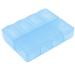 uxcell Plastic 8 Compartments Gadget Pill Organizer Box 7.3cm x 5.8cm x 2cm Blue