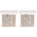 MUJI Makeup Facial Soft Cut Cotton Unbleached 60x50 mm 180pcs x 2 Packs (Total 360 Sheets) Value Set
