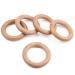 Unfinished Wood Rings 2-3/4 Baby Wood Teether Bracelet Bulk Organic Beech DIY Hanger 0.47 Thick 20PCS 2-3/4 20Pack