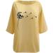 Shop Ppanguding Women's Off Shoulder Rainbow Summer T-Shirt - Trendy Graphic Blouse Low Tops in Yellow - Buy Online on GoSupps.com