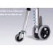Walker Wheels Replacement Feet - Universal 5 Inch Front and Back Safety Wheels with Brake - Medical Walker Accessories Parts Kit - Buy Online on GoSupps.com
