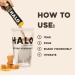 HALO Iced Caramel Latte - Low Calorie Energy Drink Powder for Hydration | Keto Friendly | 20 Calories | 12 Sticks - Buy Online on GoSupps.com