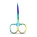 YSJJZRL 2 Pcs Professional Grooming Scissors - Eyebrow Scissors - Small Curved Stainless Steel Manicure & Beauty Scissor (Colourful)