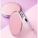 SUKPSY Compact Travel Makeup Mirror - Double-Sided Magnifying Handheld Mirror - Quicksand Glitter - Portable and Folding - Pink + Circular - Buy Online on GoSupps.com