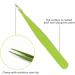 bxd Eyebrow Tweezers Set (3 Pieces) - Stainless Steel Precision Tools for Eyebrows, Beards, Ingrown Hairs, Blackheads, and Tick Removal - Green - Buy Online on GoSupps.com