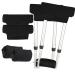Crutches Pad with Hand Grips/Includes Soft Foam Crutches Pads for Armpits Crutch Handle anti-Wear Cushion Universal Walking arm Crutch Cushion Cover Accessories for Adult & Youth (Black 4-Pack)