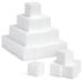 36 Pack Blank Foam Cubes and Square Blocks for Crafts School Projects Sculpture Modeling (2 x 2 x 2 in)