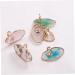 Nail Mixing Palette Nail Art Finger Ring Palette Polish Holder Color Mixing Plates Manicure Tools White Brushes - Buy Online on GoSupps.com