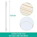 200 Pack Individually Wrapped Double Tipped Cotton Swabs - White Paper Sticks Cotton Buds - Round/Pointed End - 200pcs - Buy Online on GoSupps.com