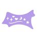 Winged Eyeliners Tool Soft Precision Eyeliners Stencils - Contour Eye Liners Guide Reusable Cleaning Cloths for Women Purple