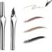 SONGVISON 2024 New 3D Eyebrow Pencil Microblading with 2 Fork Tips Long-Lasting and Waterproof Eyebrow Pencil for Natural-Looking Brows