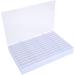Qyebavge Empty Nail Tips Storage Box Clear Nail Art Decoration Container with 44 Compartments for Fake Nail Display - Buy Online on GoSupps.com