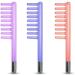 High Frequency Wand Electrode Glass Tube 3 Colours 7 Shape Portable High Frequency Device Replacement Parts Beauty Parts Elitzia ETJX006RC (Red Comb) - Buy Online on GoSupps.com