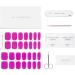DANNI & TONI Gel Nail Wraps Set - Pop of Purple Salon-Quality Stickers | Soft Semi-Cured Self-Adhesive Strips for Manicure - Buy Online on GoSupps.com