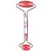mookaitedecor Cherry Quartz Double Roller Face Massager for Women Crystal Facial Skin Care Tool for Eye Neck & Face Anti-Aging Treatment Therapy Red